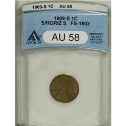 1909-S 1C AU58 ANACS