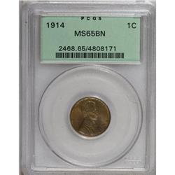1914 1C Brown MS65 PCGS