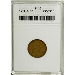 1914-D 1C F15 ANACS