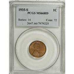1935-S 1C Red MS66 PCGS