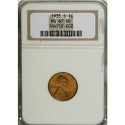 1935-S 1C Red MS67 NGC