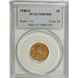 1940-S 1C Red MS67 PCGS