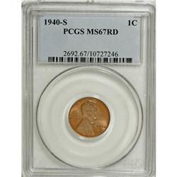 1940-S 1C Red MS67 PCGS