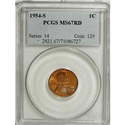 1954-S 1C Red MS67 PCGS