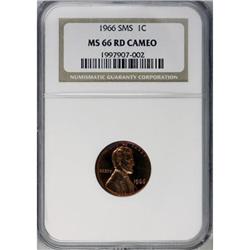 1966 1C SMS Cameo MS66 NGC