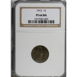 1912 1C Brown PR64 NGC