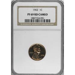 1962 1C Deep Cameo PR69 NGC
