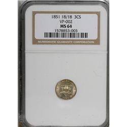 1851 3CS MS64 NGC