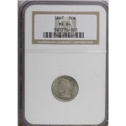 1867 3CN MS64 NGC