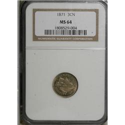 1871 3CN MS64 NGC