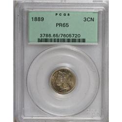 1889 3CN PR65 PCGS