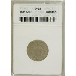1881 5C VG8 ANACS