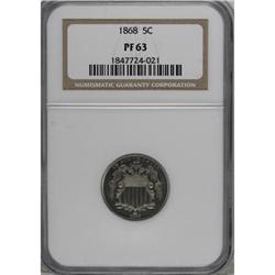 1868 5C PR63 NGC
