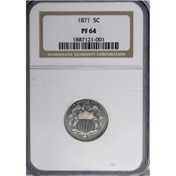 1871 5C PR64 NGC