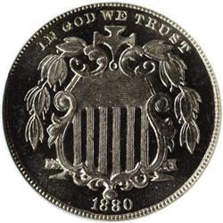 1880 5C Cameo PR63 NGC