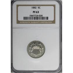 1882 5C PR63 NGC