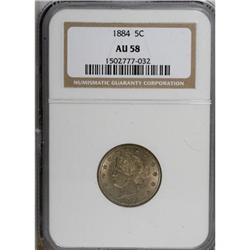 1884 5C AU58 NGC