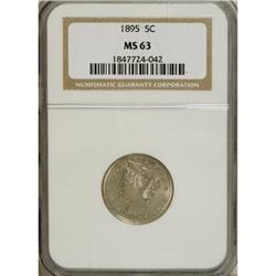 1895 5C MS63 NGC
