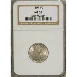 1896 5C MS62 NGC