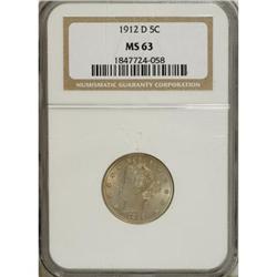 1912-D 5C MS63 NGC