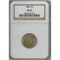 1884 5C PR63 NGC