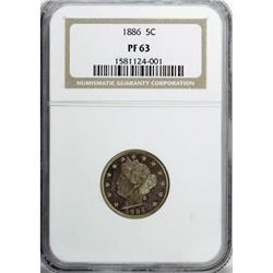 1886 5C PR63 NGC