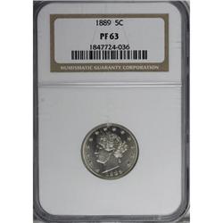 1889 5C PR63 NGC