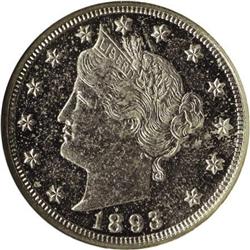 1893 5C Cameo PR62 NGC