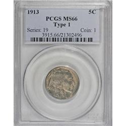 1913 5C Type One MS66 PCGS