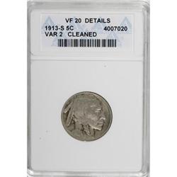 1913-S 5C Type Two VF20 ANACS