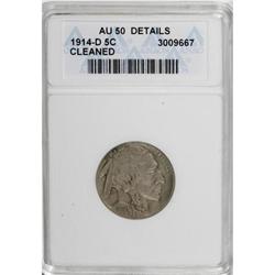 1914-D 5C AU50 ANACS