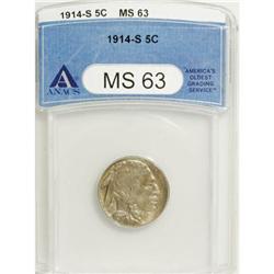 1914-S 5C MS63 ANACS