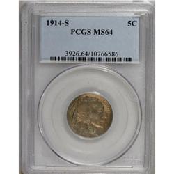 1914-S 5C MS64 PCGS