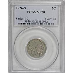 1926-S 5C VF30 PCGS