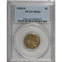 1928-D 5C MS64 PCGS