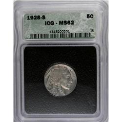 1928-S 5C MS62 ICG