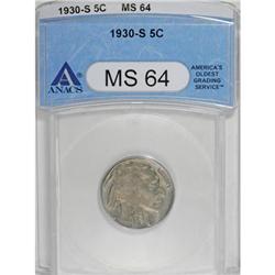 1930-S 5C MS64 ANACS