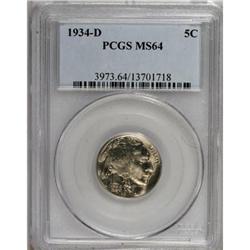 1934-D 5C MS64 PCGS