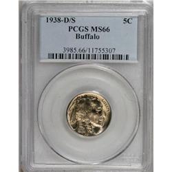 1938-D/S 5C MS66 PCGS