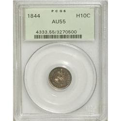 1844 H10C AU55 PCGS