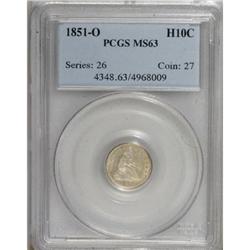 1851-O H10C MS63 PCGS