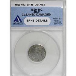 1829 10C Small 10C XF45 ANACS