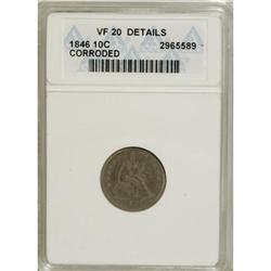 1846 10C VF20 ANACS