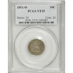 1851-O 10C VF35 PCGS