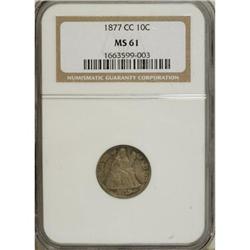 1877-CC 10C MS61 NGC