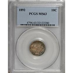 1892 10C MS63 PCGS