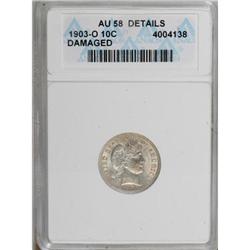 1903-O 10C AU58 ANACS