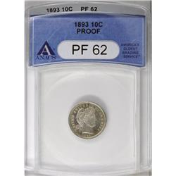 1893 10C PR62 ANACS