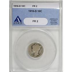 1916-D 10C F2 ANACS