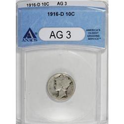 1916-D 10C AG3 ANACS